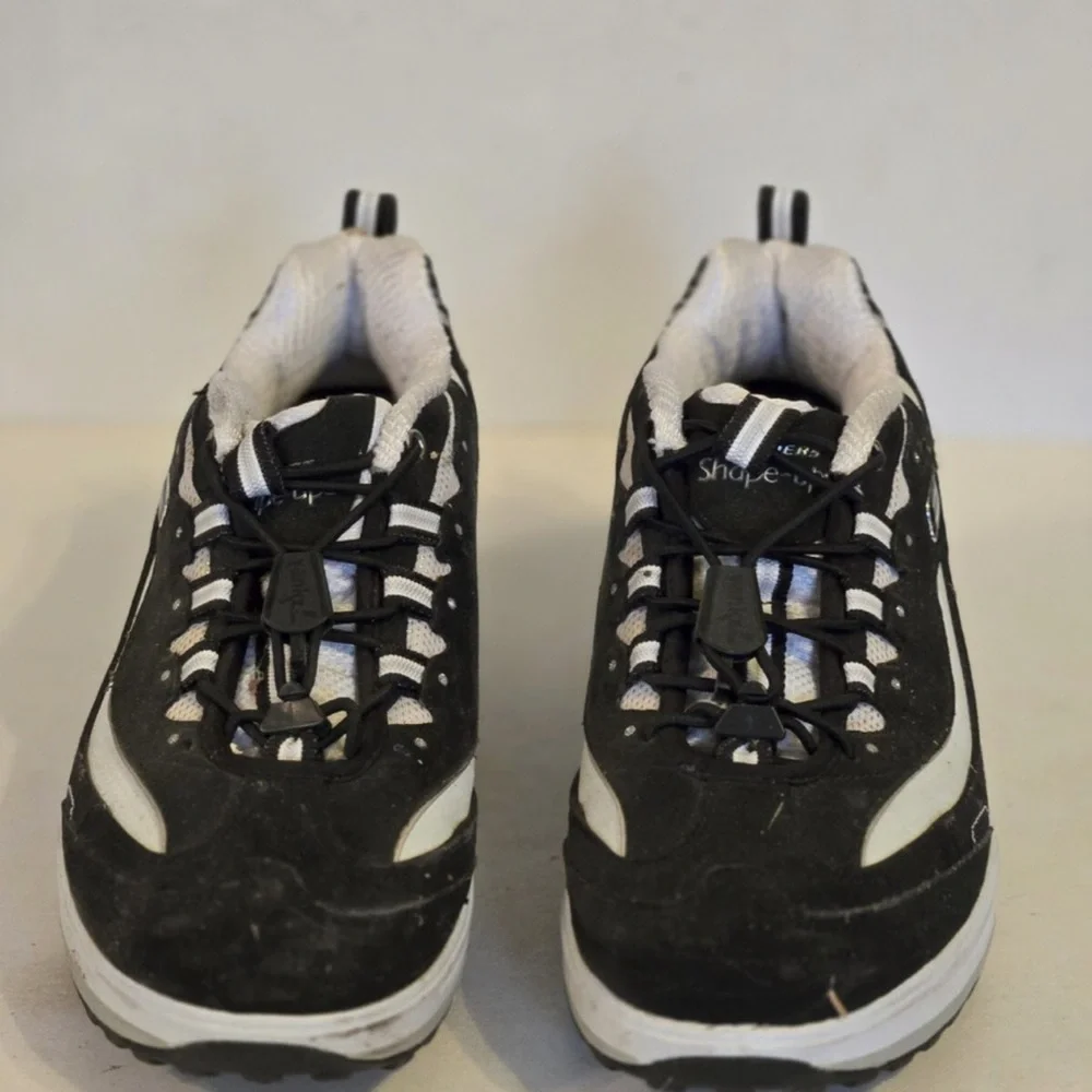 Vintage Skechers™ Shape-Ups Fitness Shoes Rocker Black White 11809 Women Sz 9.5